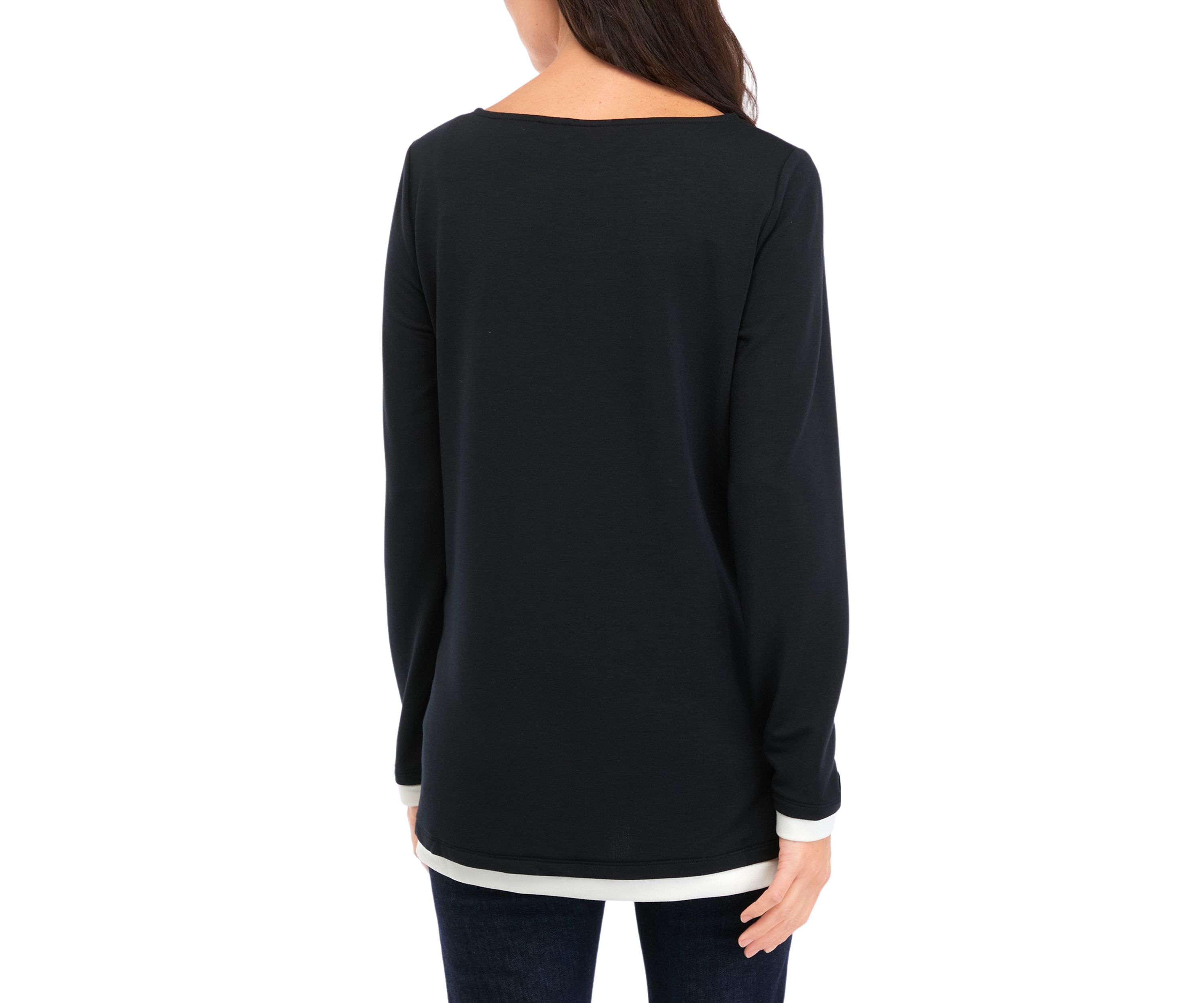 Womens Long Sleeve Knit Top