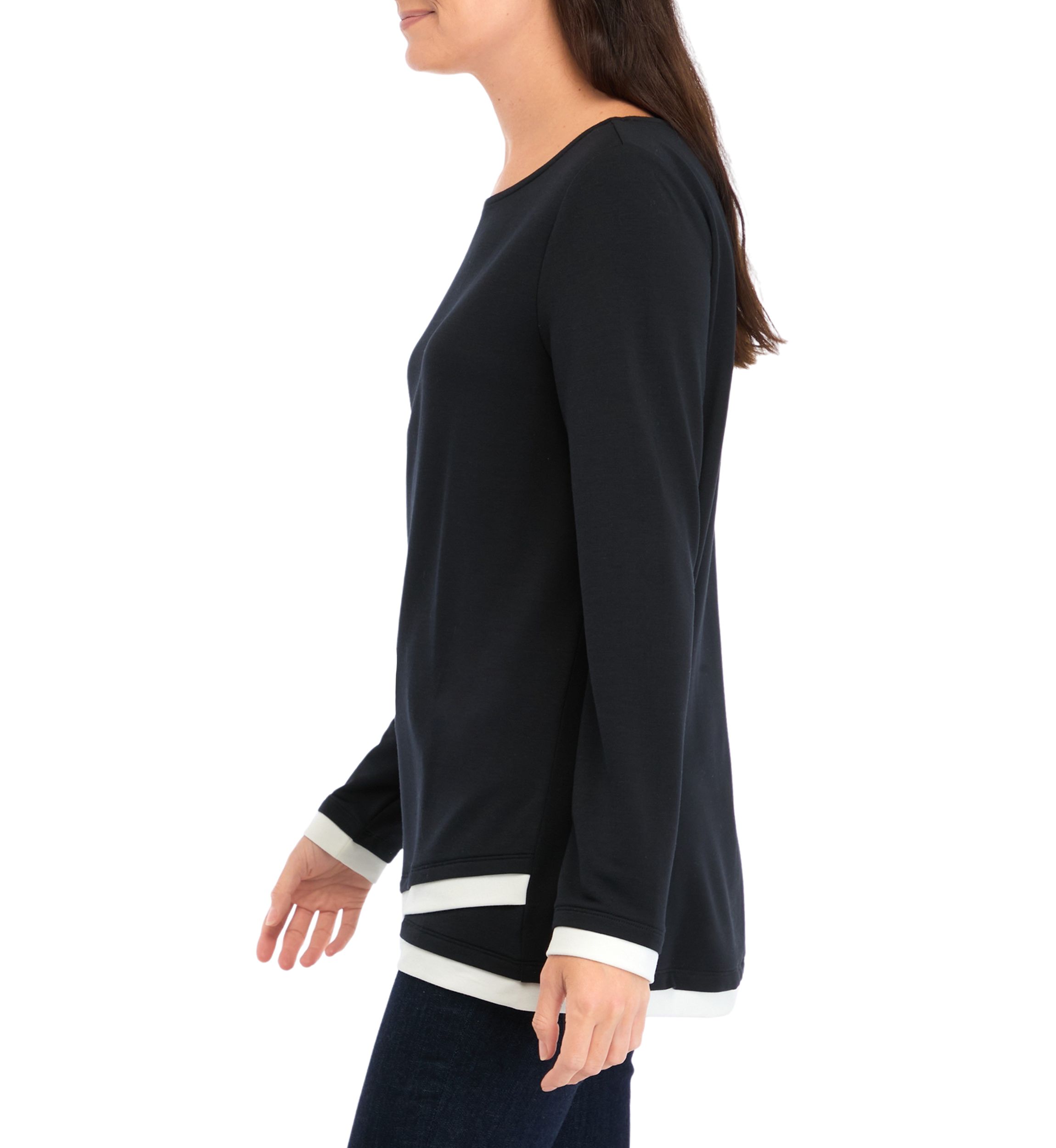 Womens Long Sleeve Knit Top
