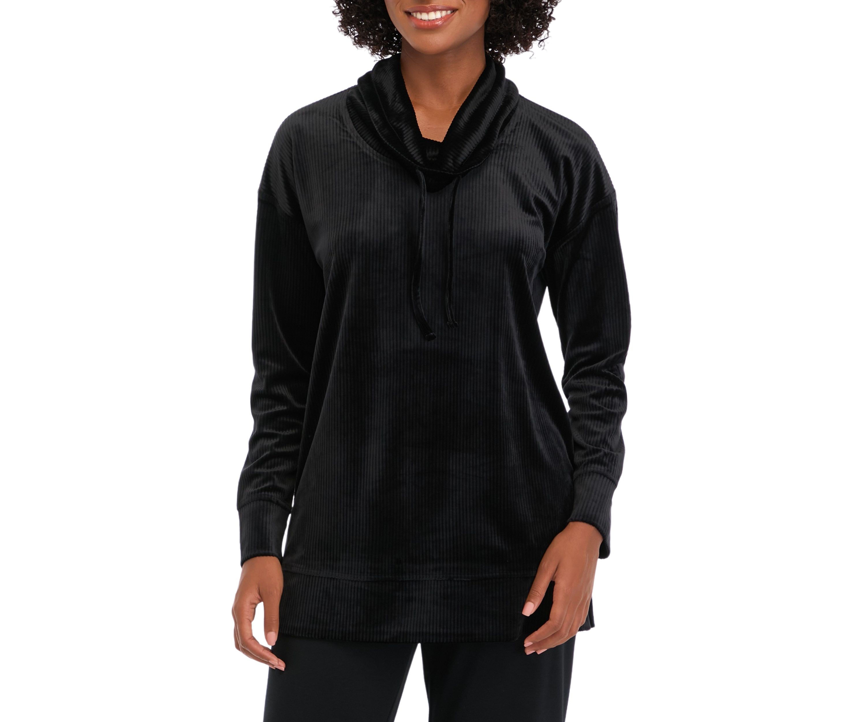 Womens Quilted Mock Neck Sweater with Buttons