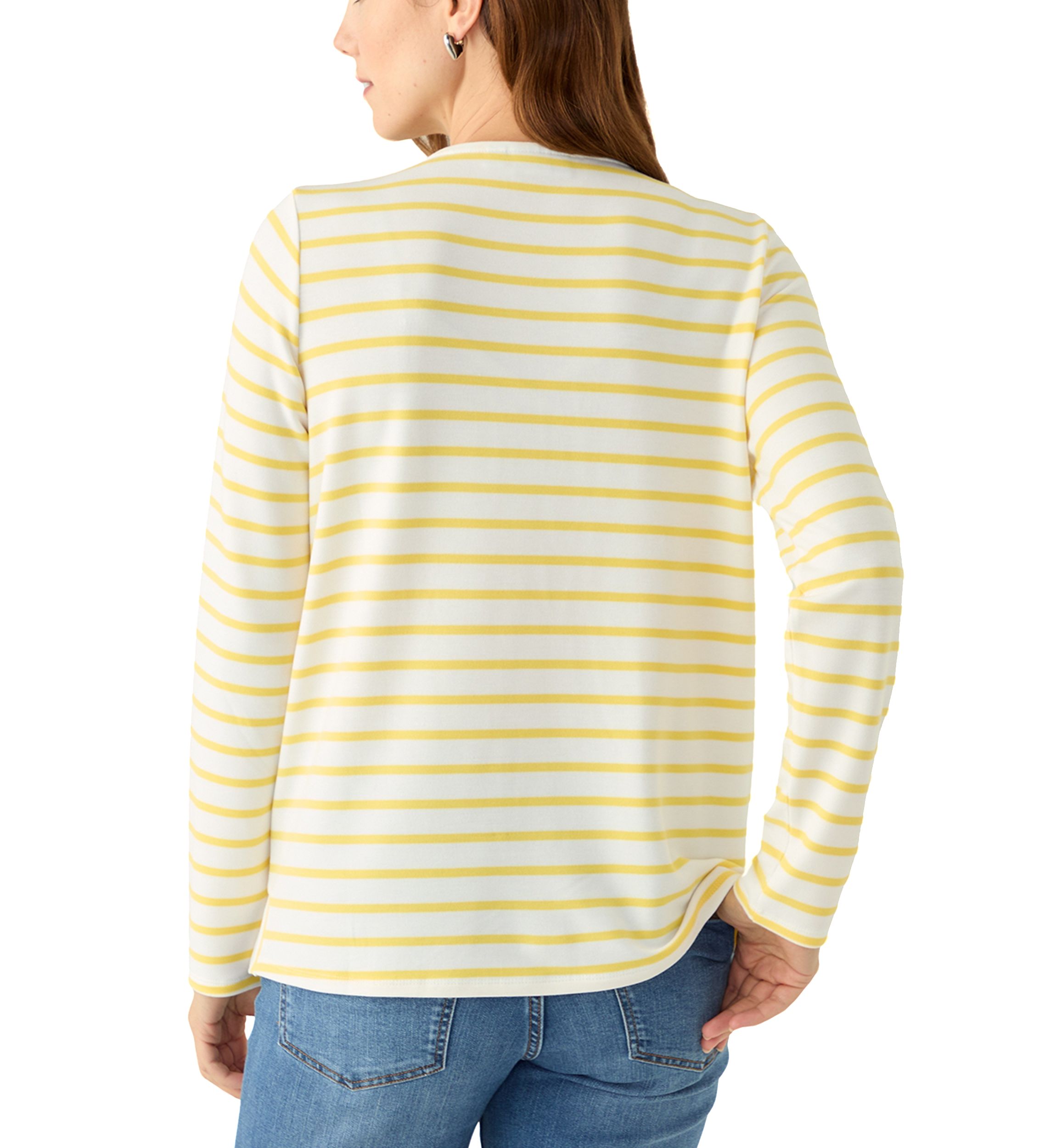 Womens Soft Set Stripe Tunic Top