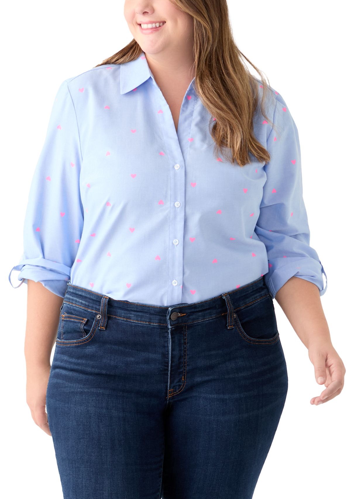 Plus Size Button Down Shirt