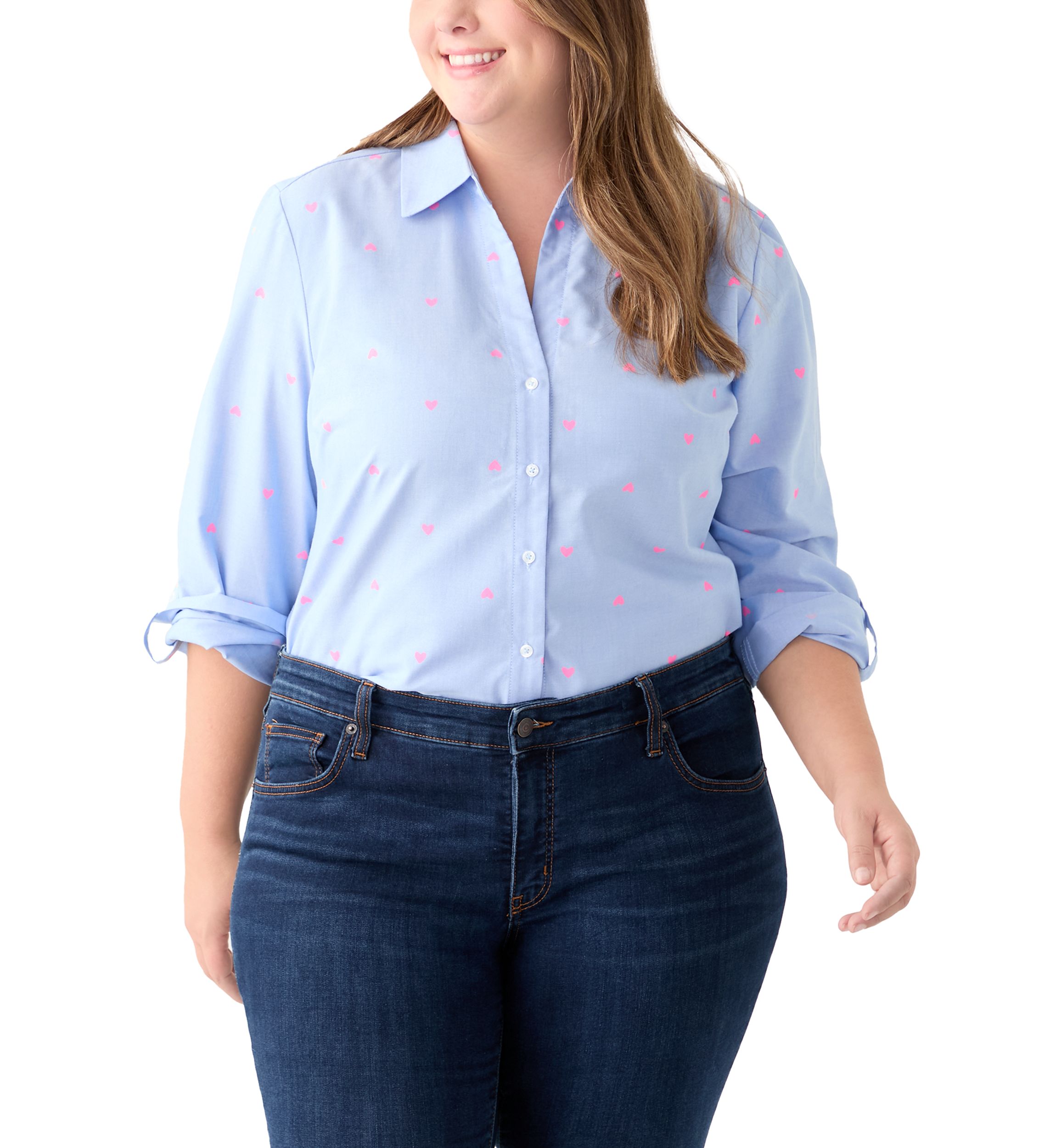 Plus Size Button Down Shirt