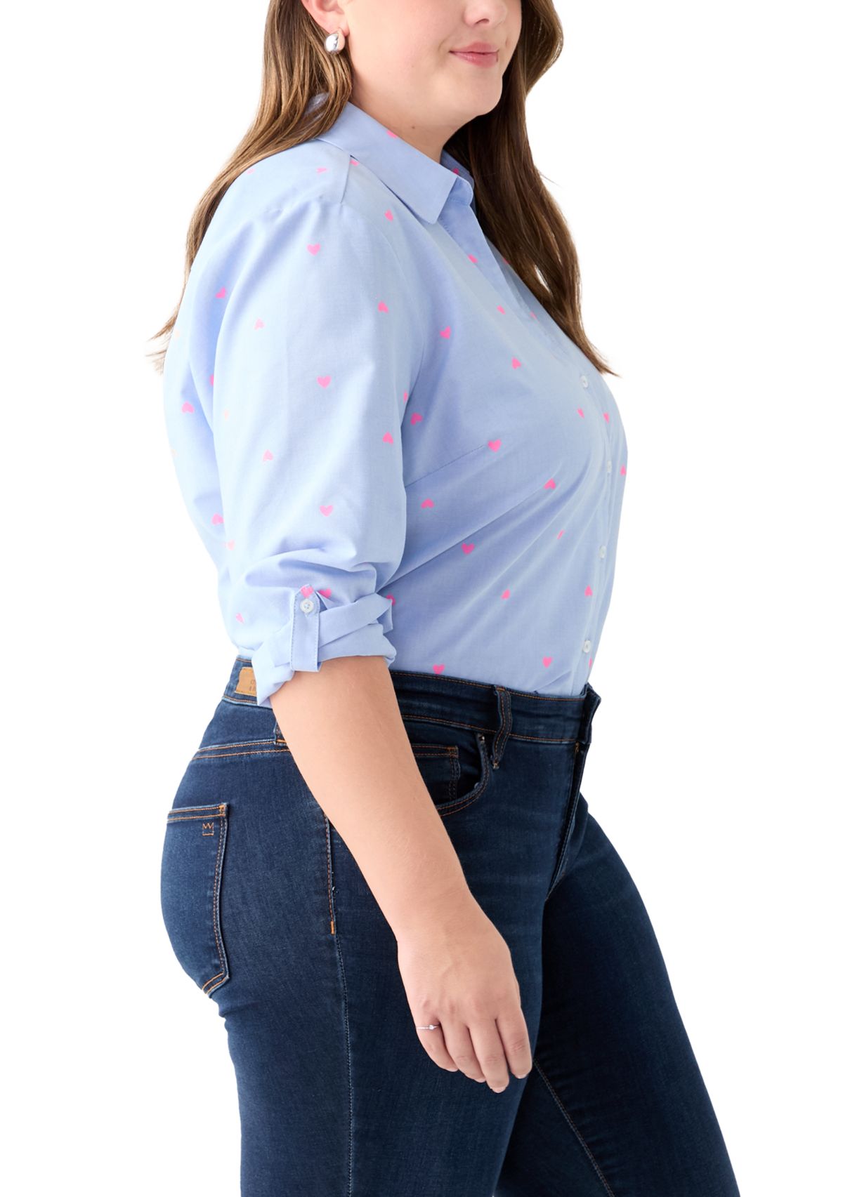 Plus Size Button Down Shirt
