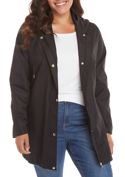 Kim Rogers® Plus Size Solid Anorak Jacket | belk