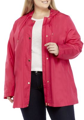 Kim Rogers® Plus Size Solid Anorak Jacket |