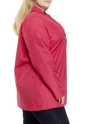 Kim Rogers® Plus Size Solid Anorak Jacket |