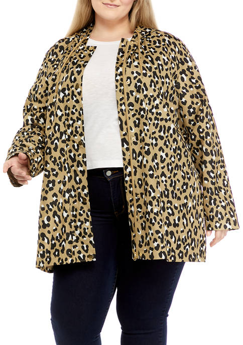 Kim Rogers® Plus Size Printed Anorak Jacket