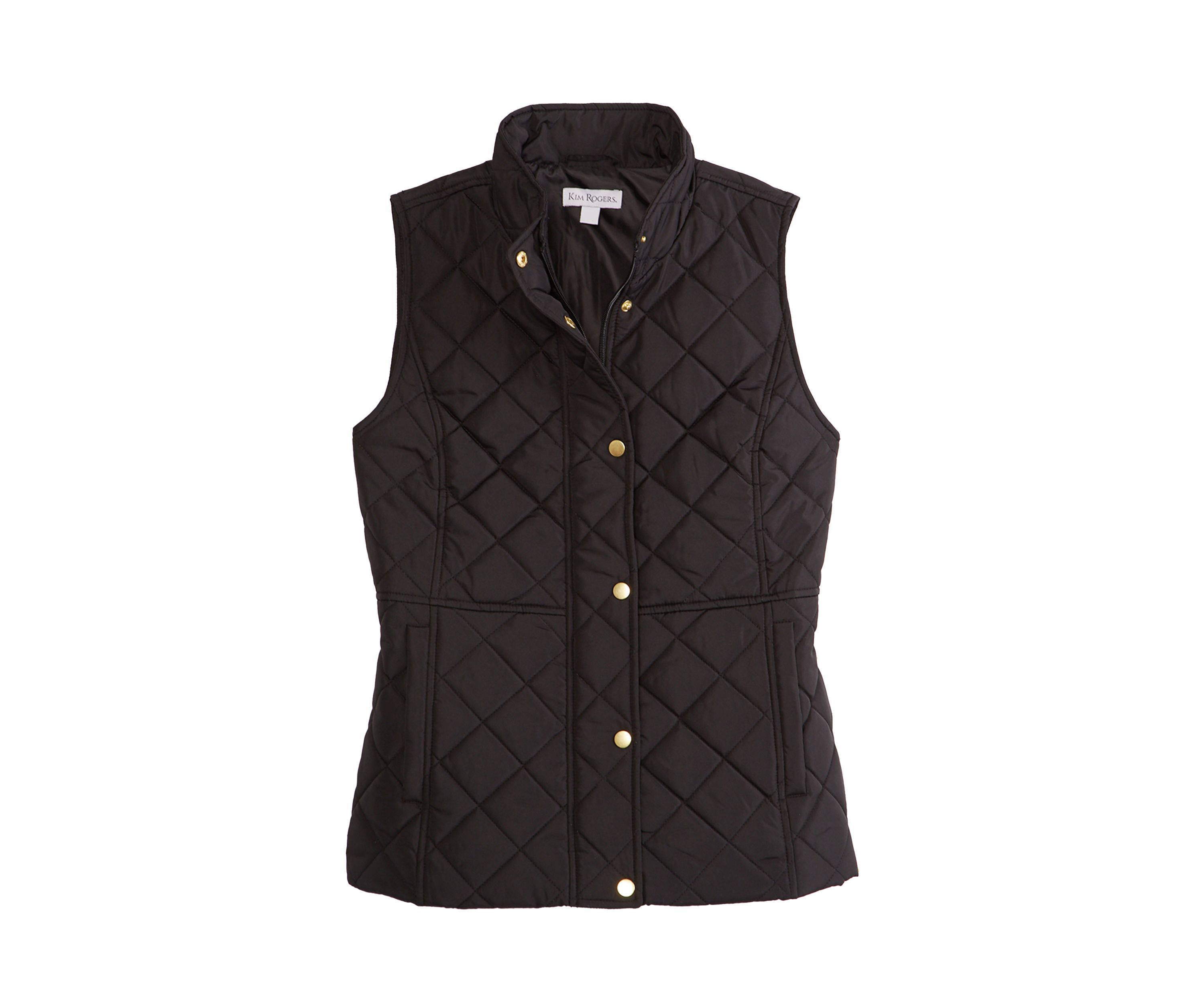 Womens Solid Puffer Vest
