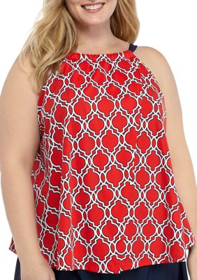 flyaway tankini top plus size