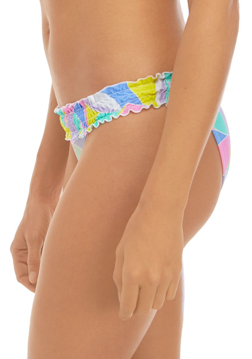 Easily Adored Smocked Hipster Swim Bottoms  