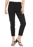 Womens Pull On Cropped Ponte Pants 