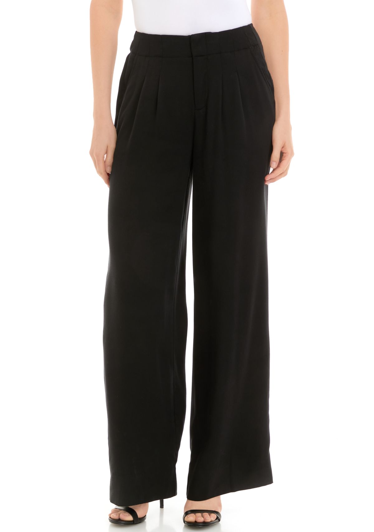 Womens Unlined Pleated Pants