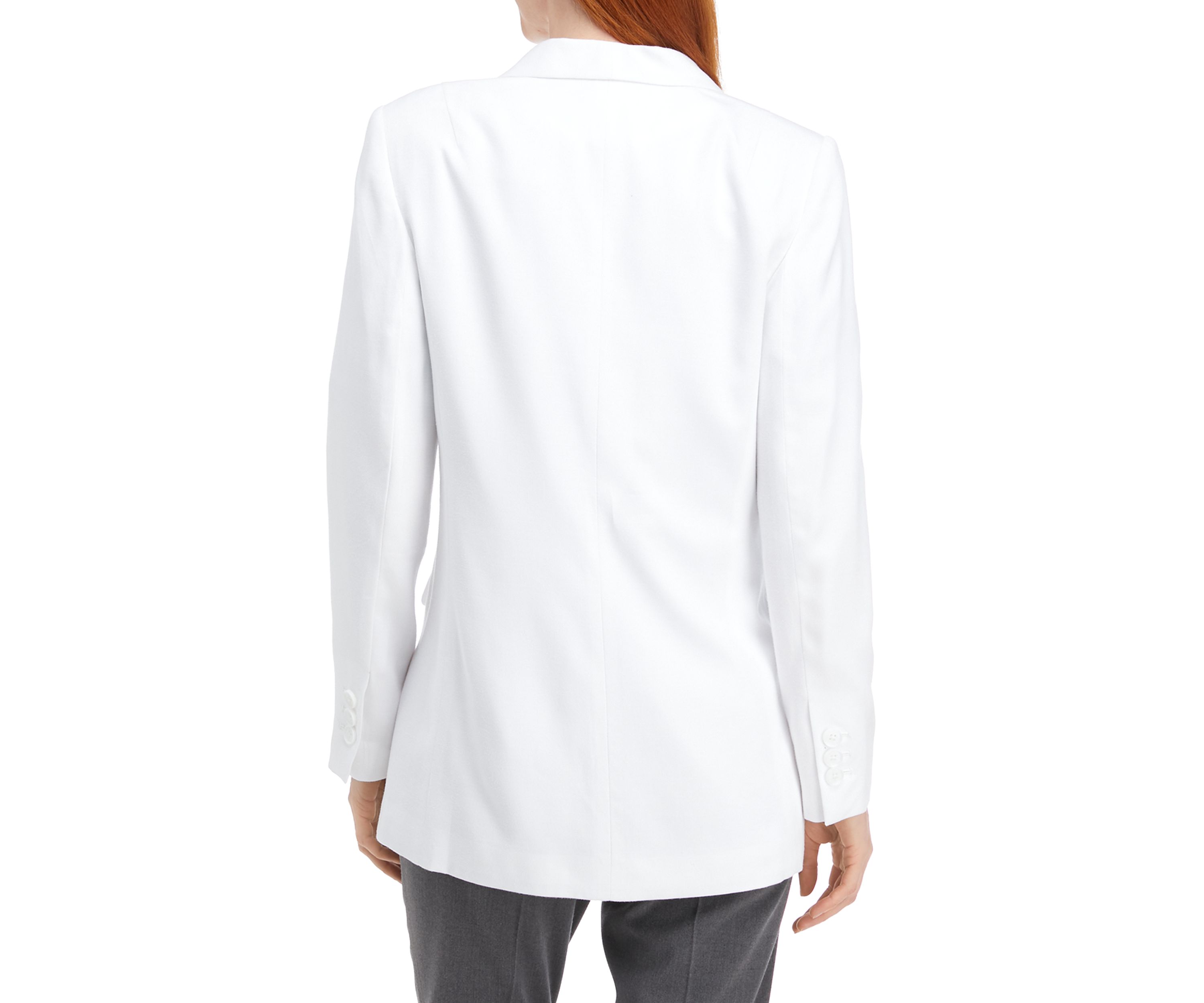 Womens Double Breasted Solid Blazer