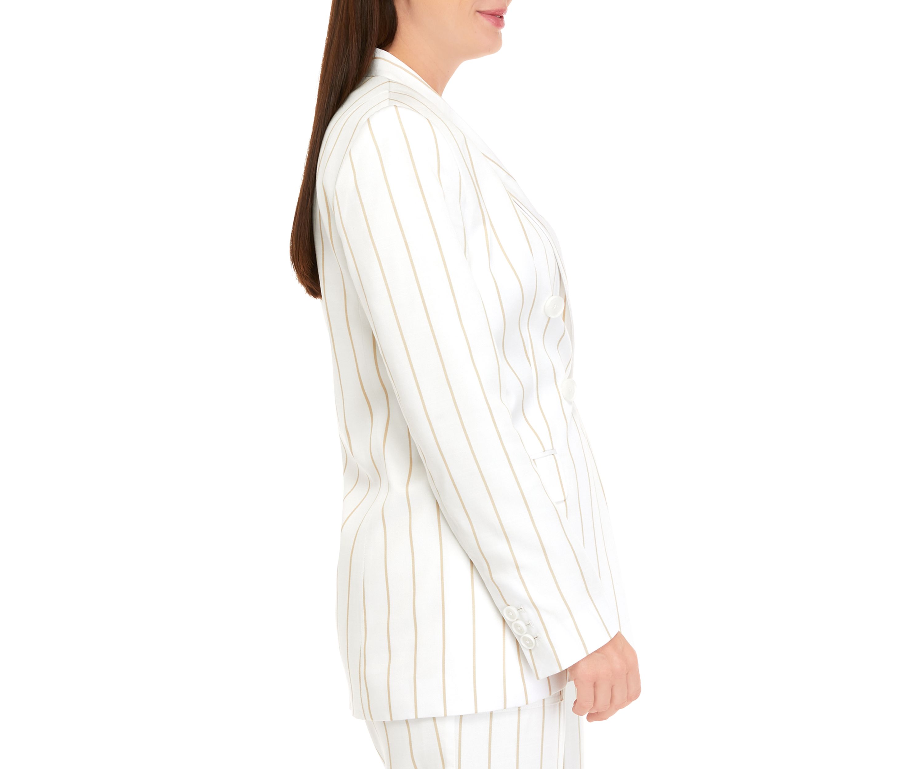 Womens Double Breasted Printed Blazer