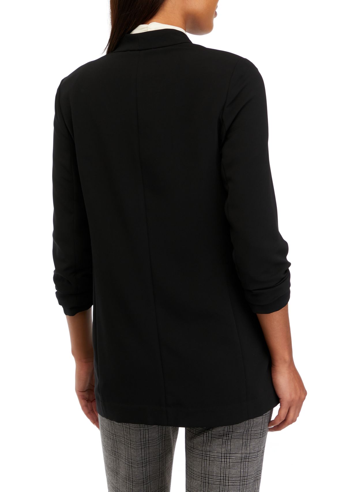Womens Unstructured Crepe Blazer