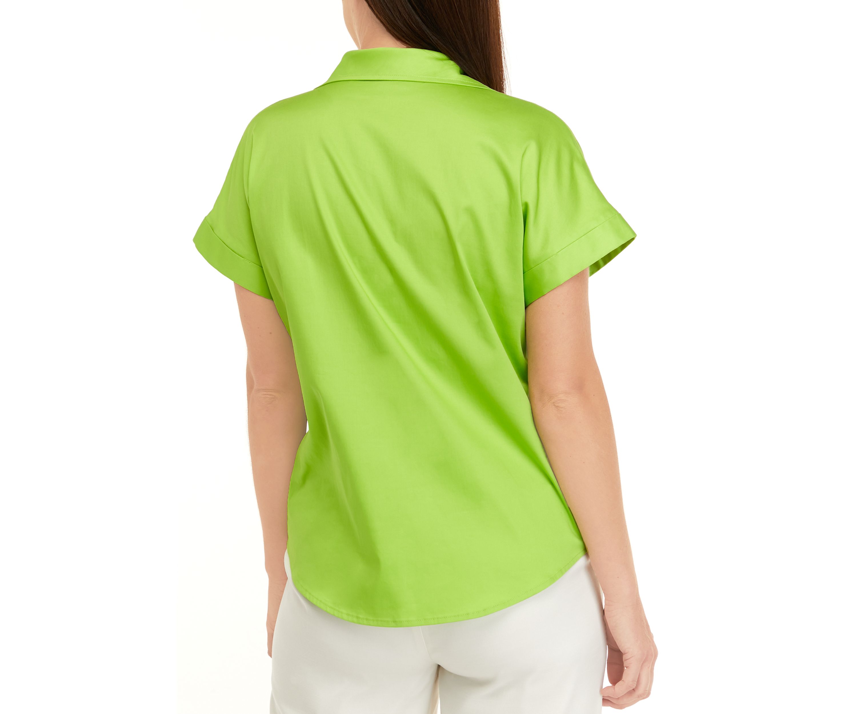 Womens Cap Sleeve Solid Shirt