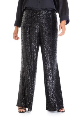 sequin jogger pants plus size