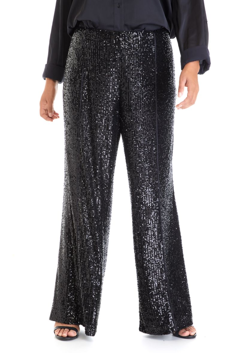 Plus Size Sequin Pants 