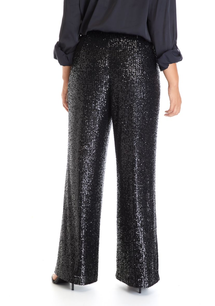 Plus Size Sequin Pants 
