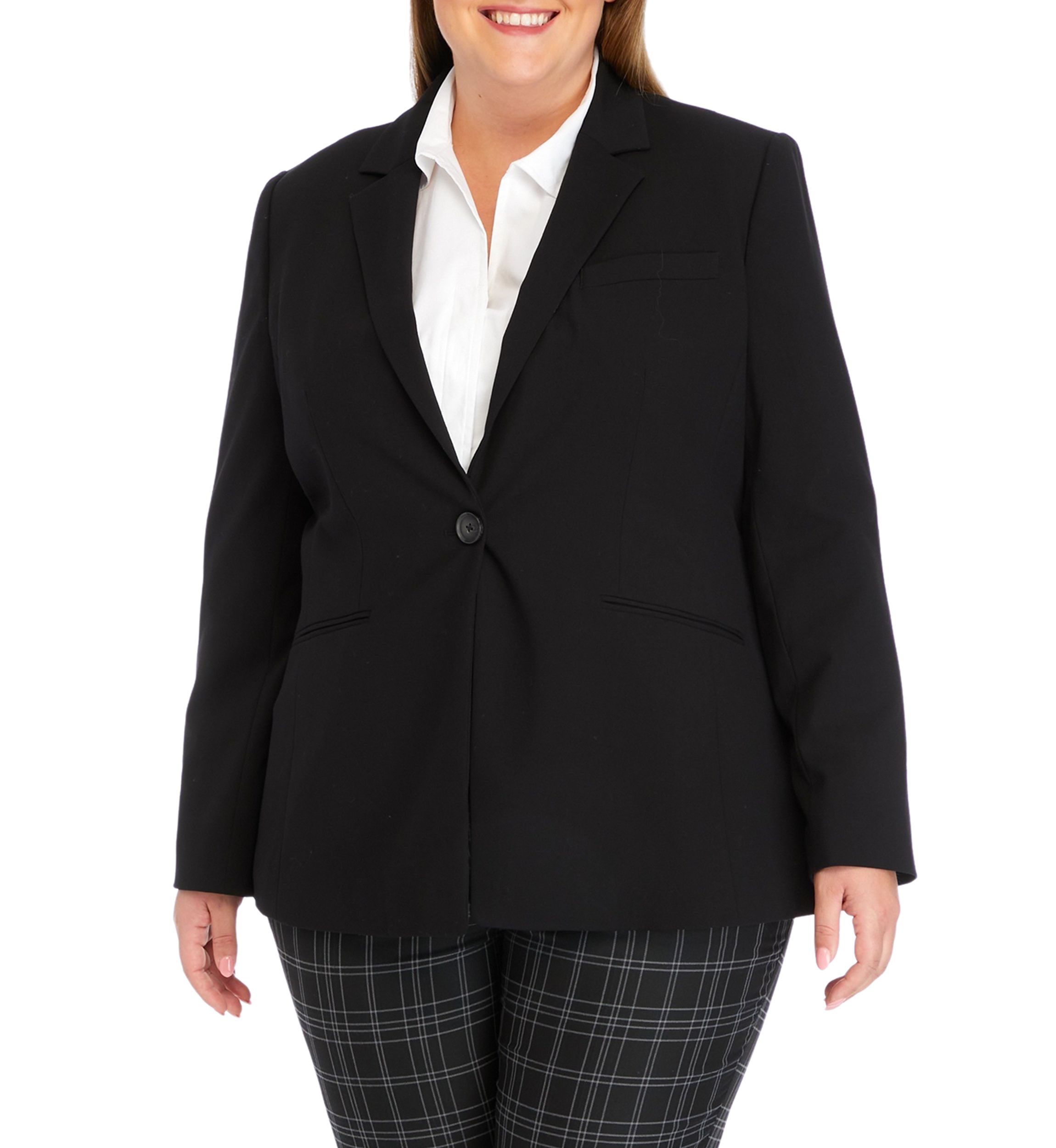 Plus Size Longline Blazer