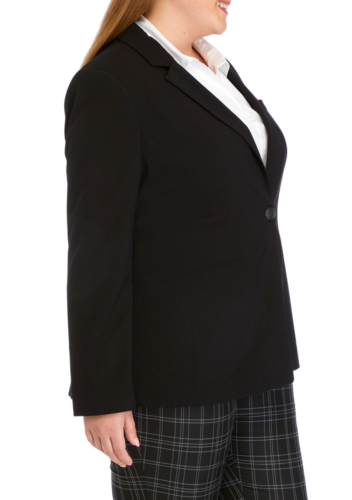 Plus Size Longline Blazer