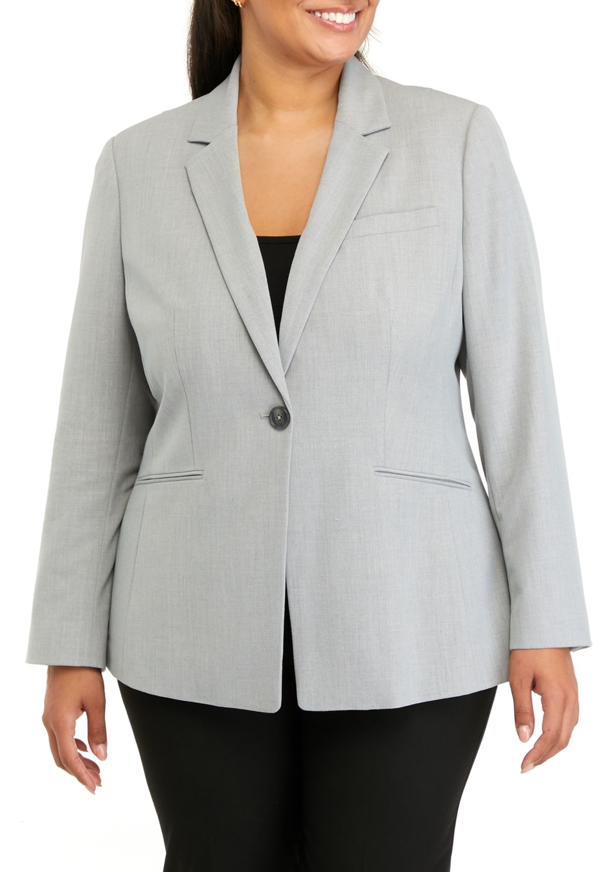 Plus Size Longline Blazer