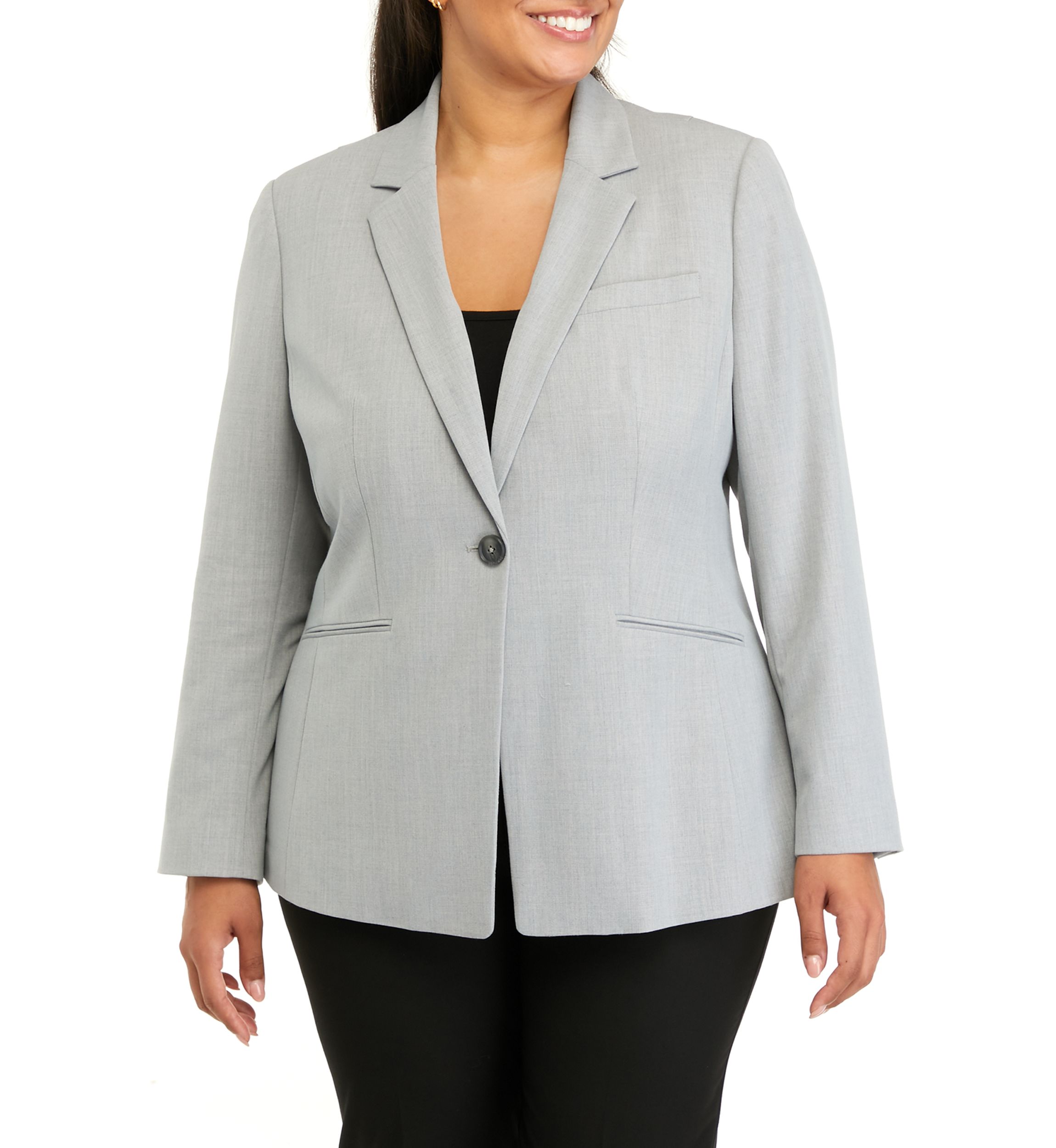Plus Size Longline Blazer