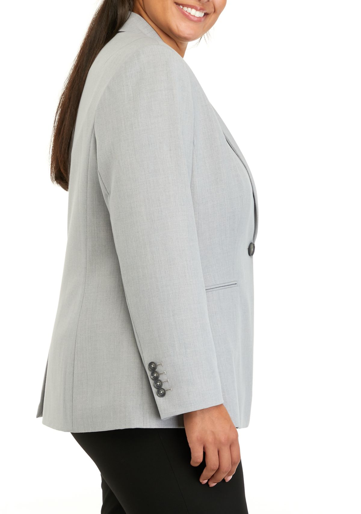 Plus Size Longline Blazer