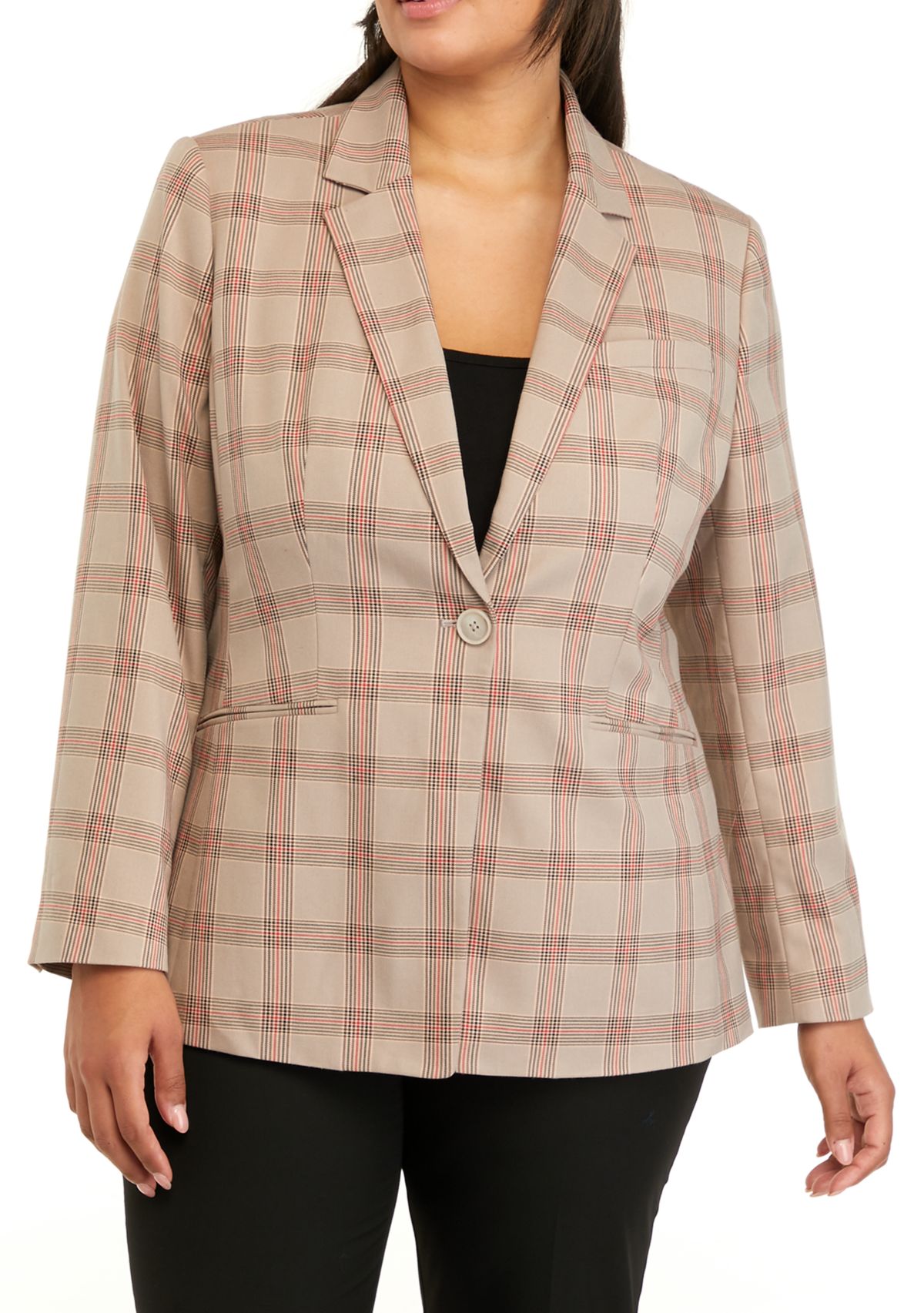 Plus Size Longline Blazer