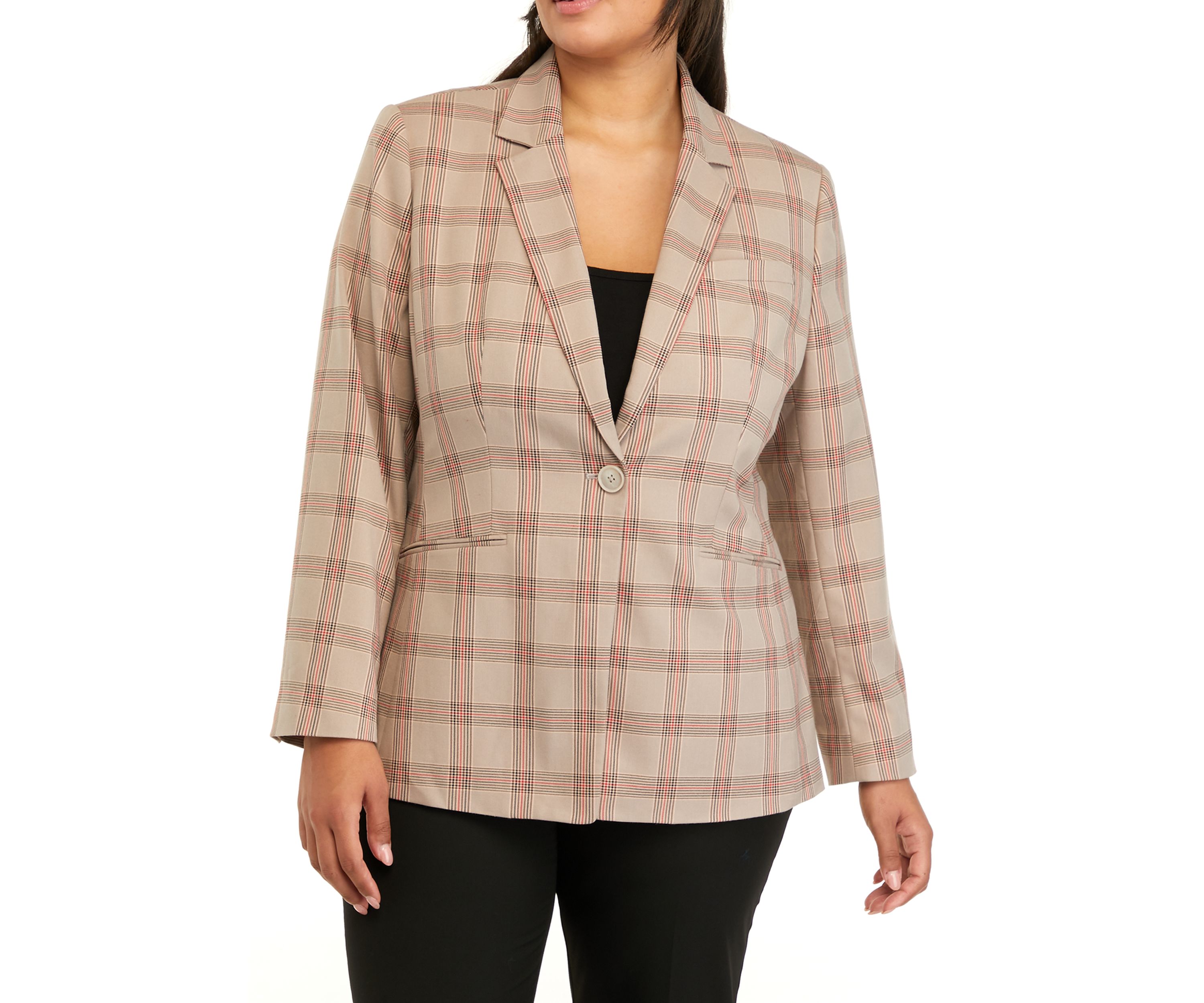 Plus Size Longline Blazer
