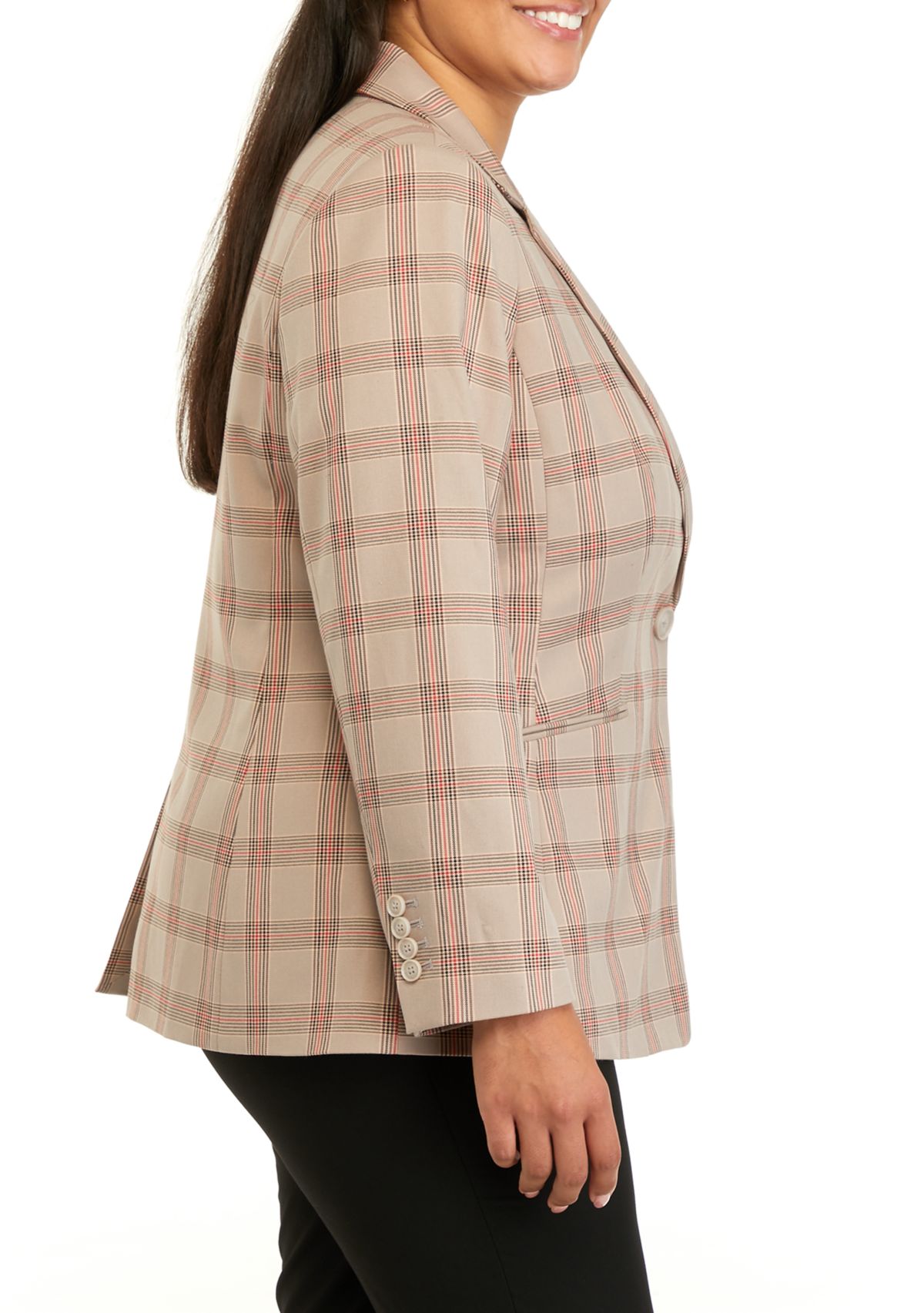 Plus Size Longline Blazer