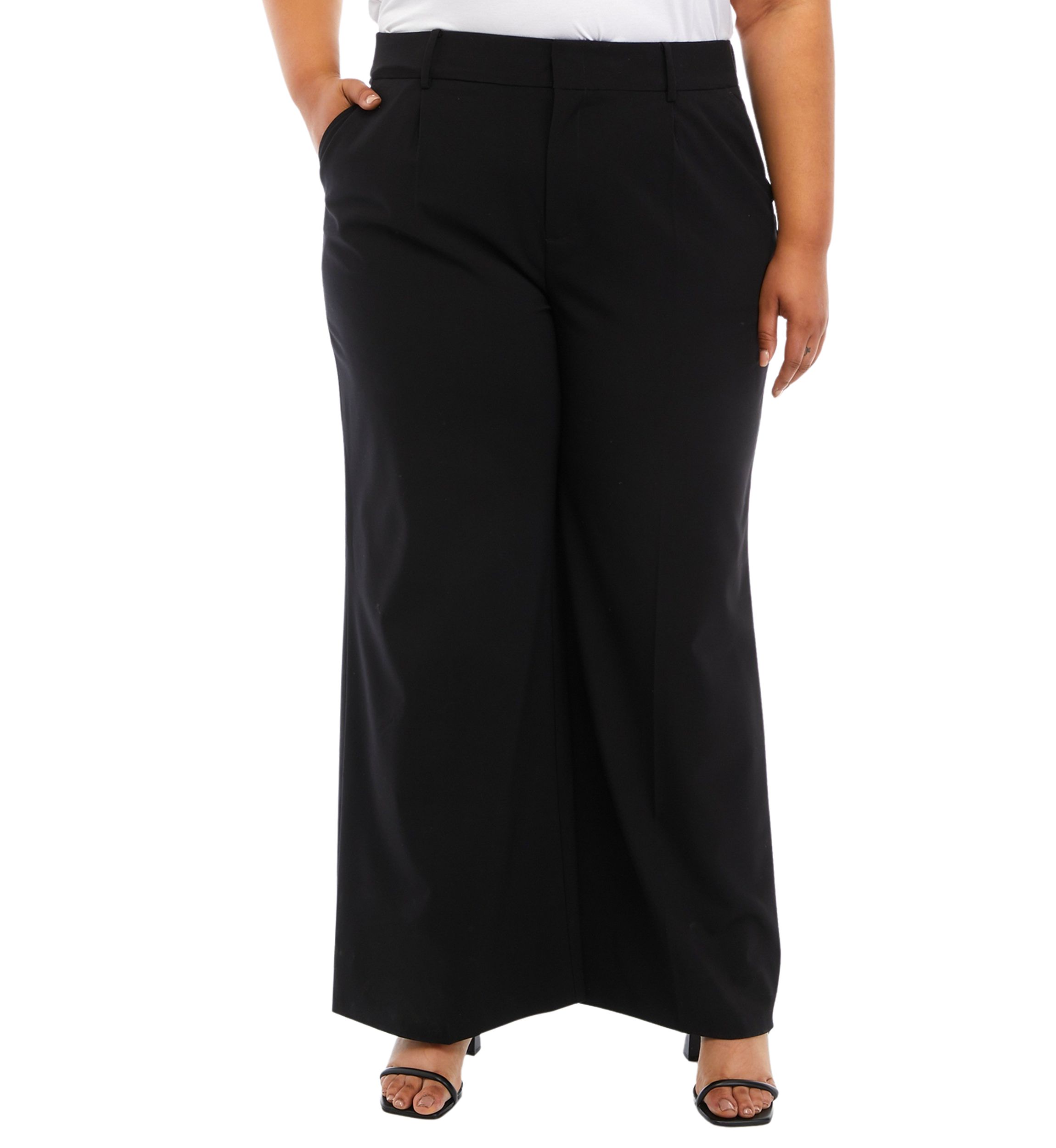 Plus Size Wide Leg Pants