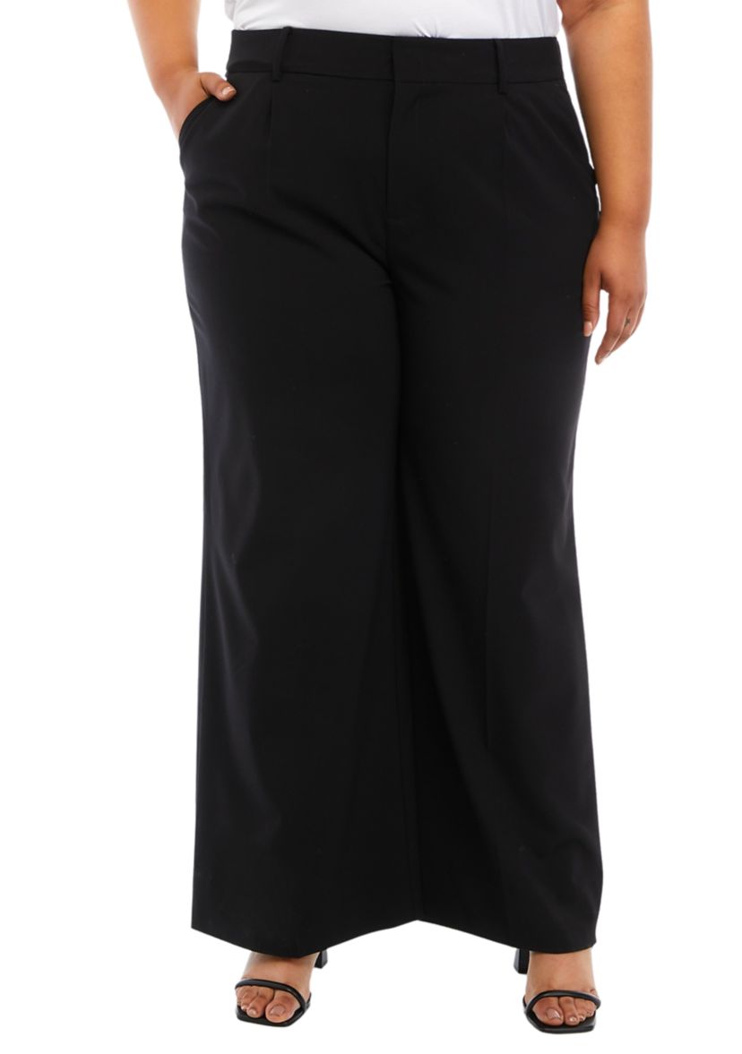 Plus Size Wide Leg Pants