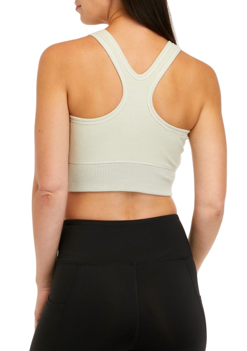 Waffle Henley Bra Tank Top