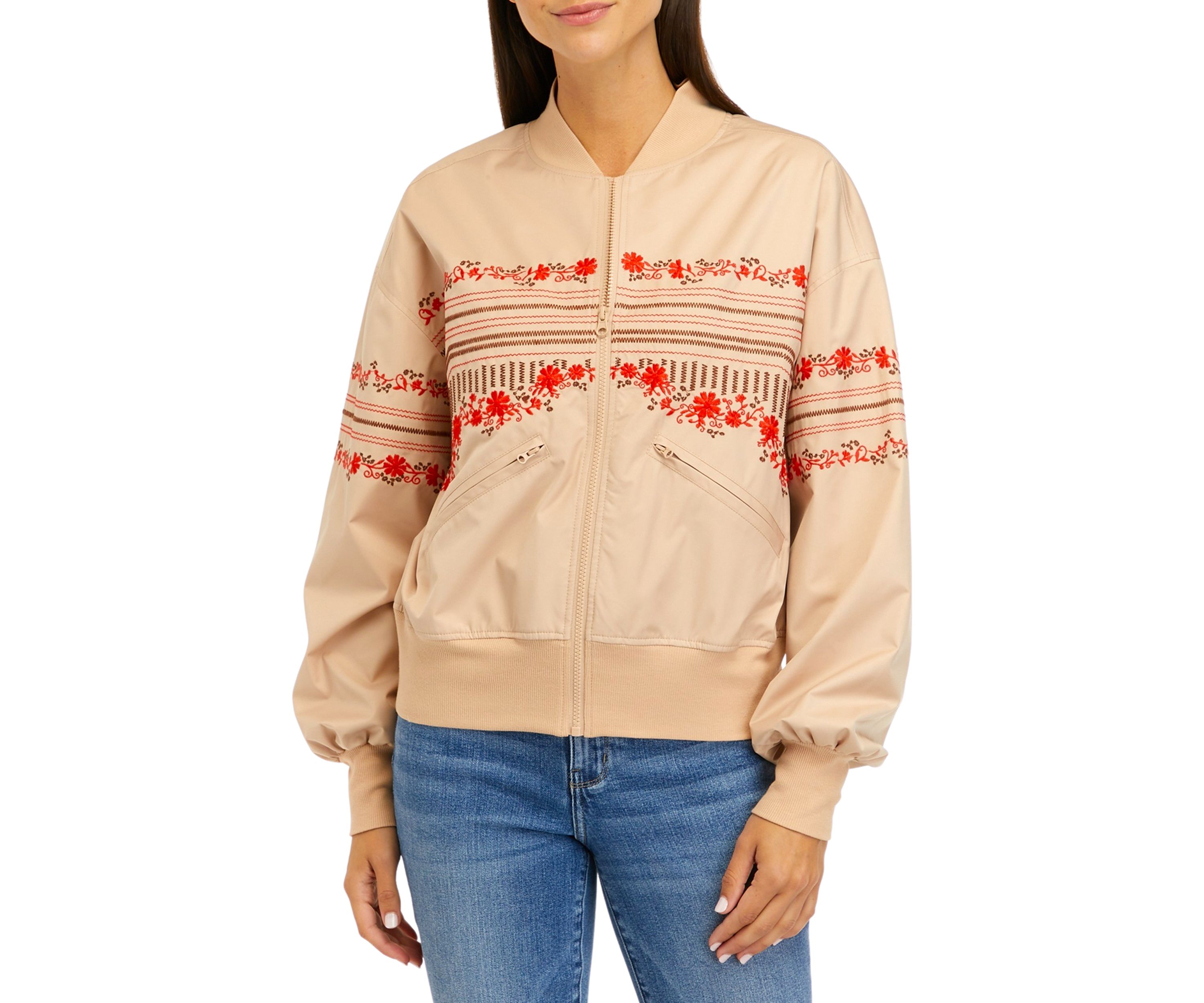 Long Sleeve Oversized Bomber Jacket