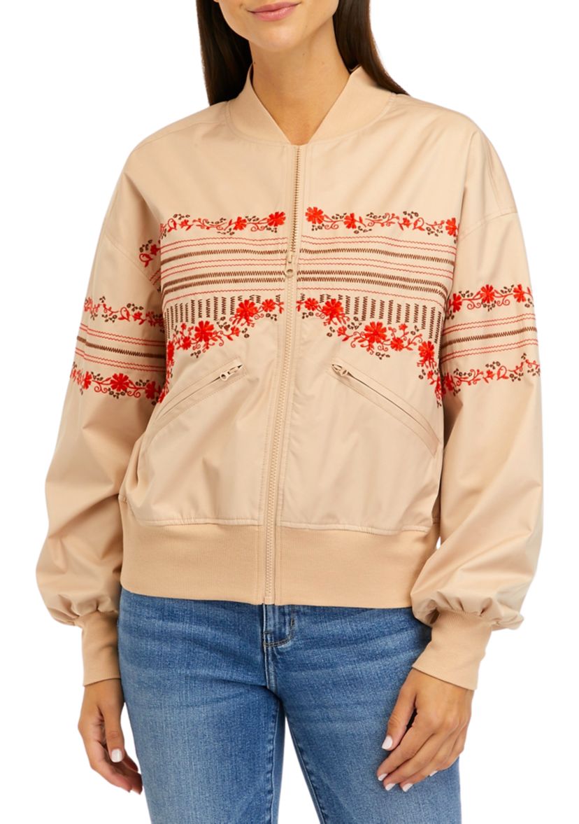 Long Sleeve Oversized Bomber Jacket