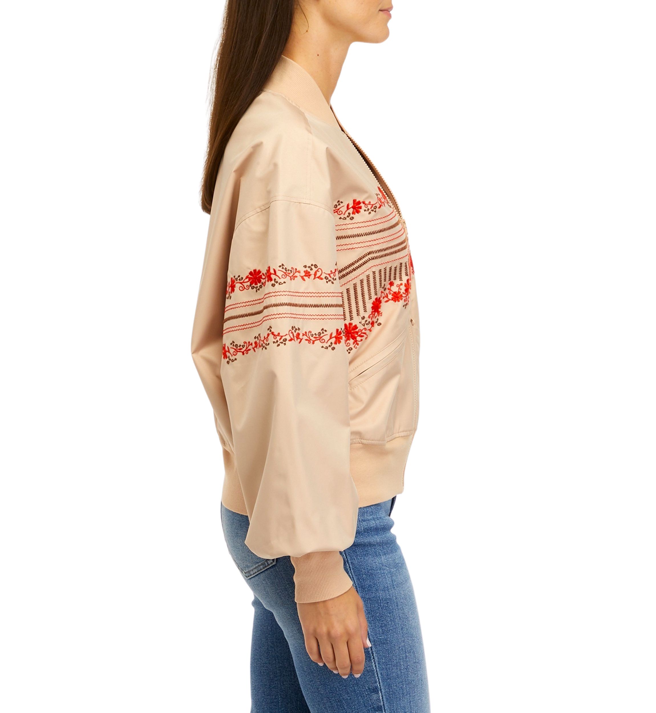 Long Sleeve Oversized Bomber Jacket