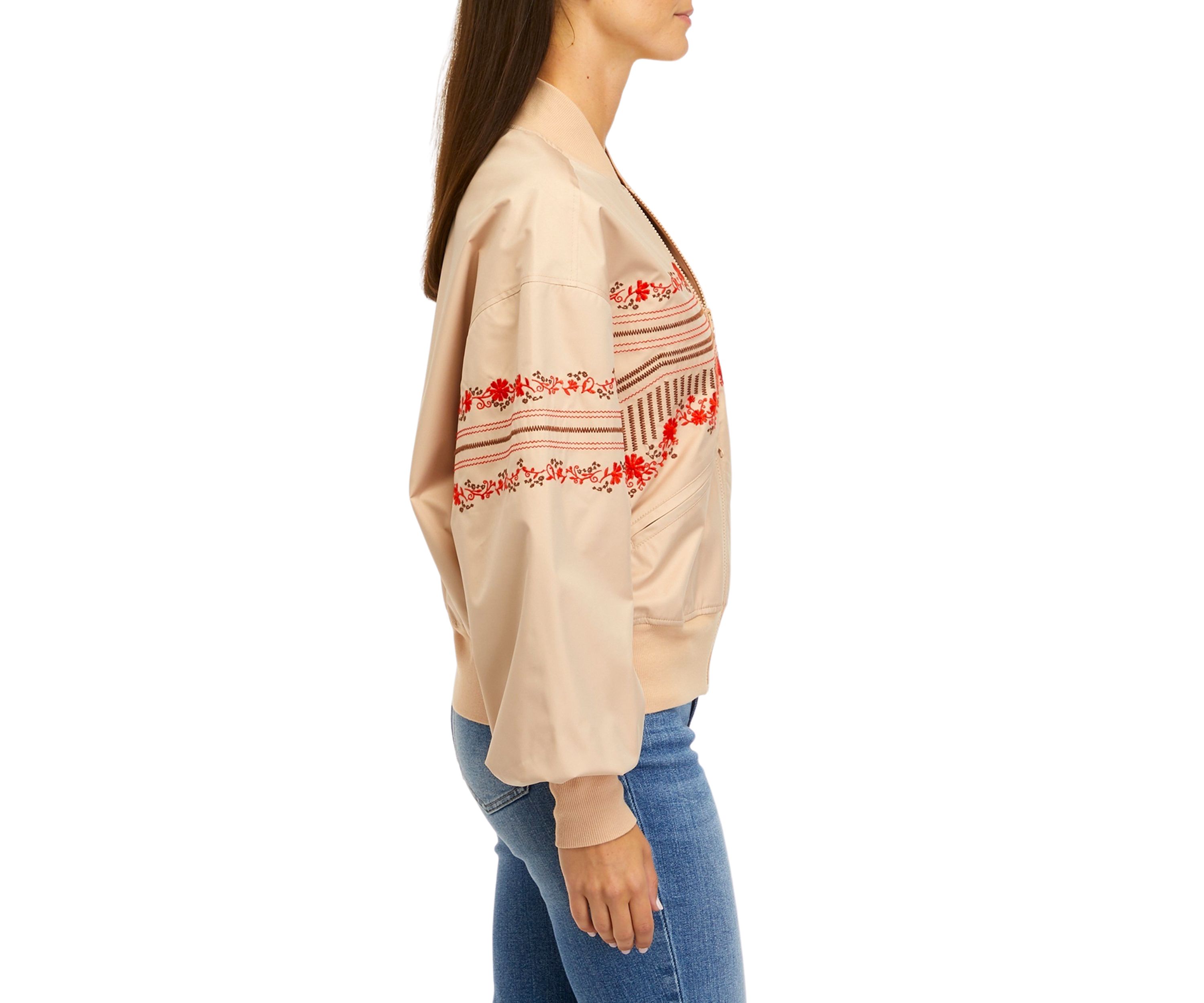 Long Sleeve Oversized Bomber Jacket