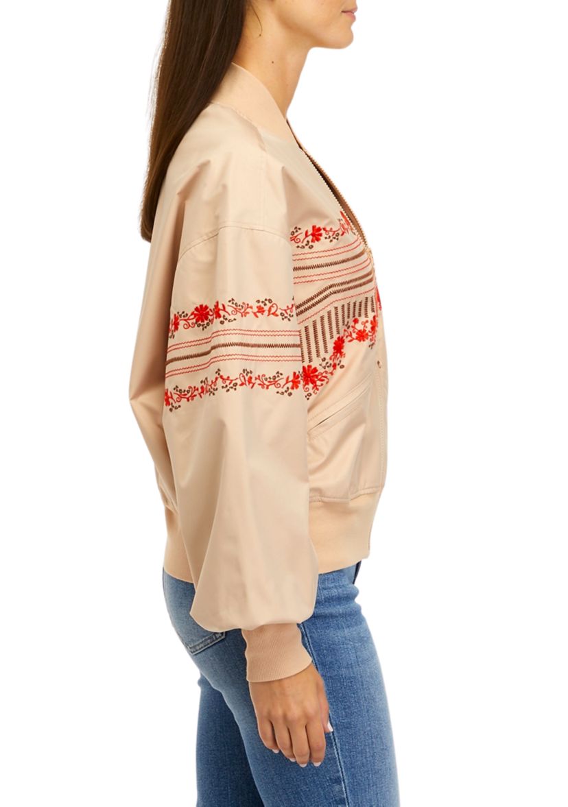 Long Sleeve Oversized Bomber Jacket