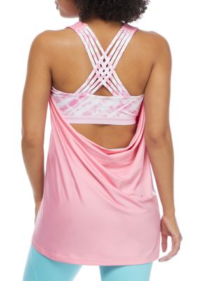 Zelos Pink Basic Activewear Tee T-shirt Top Women's Size M 1703
