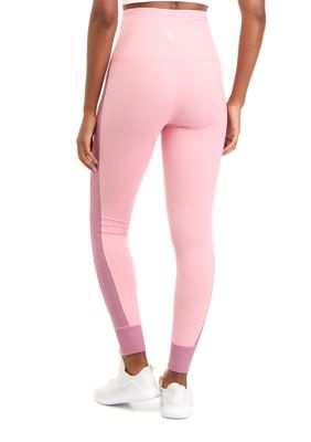 Zelos Women Pink Leggings 2X Plus