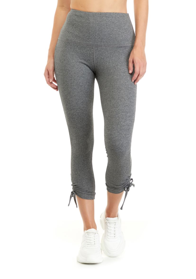 Solid Ruched Leggings