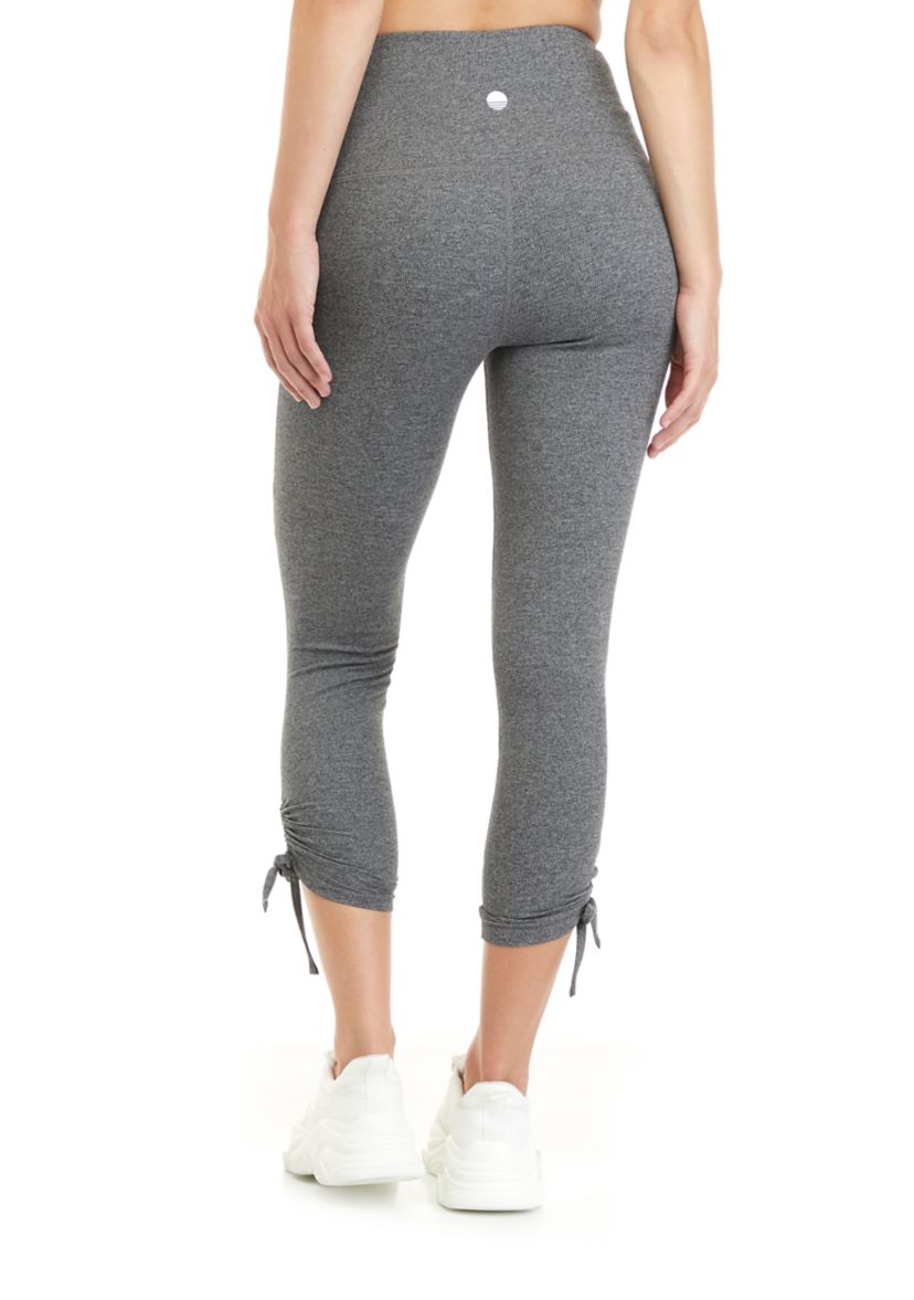 Solid Ruched Leggings