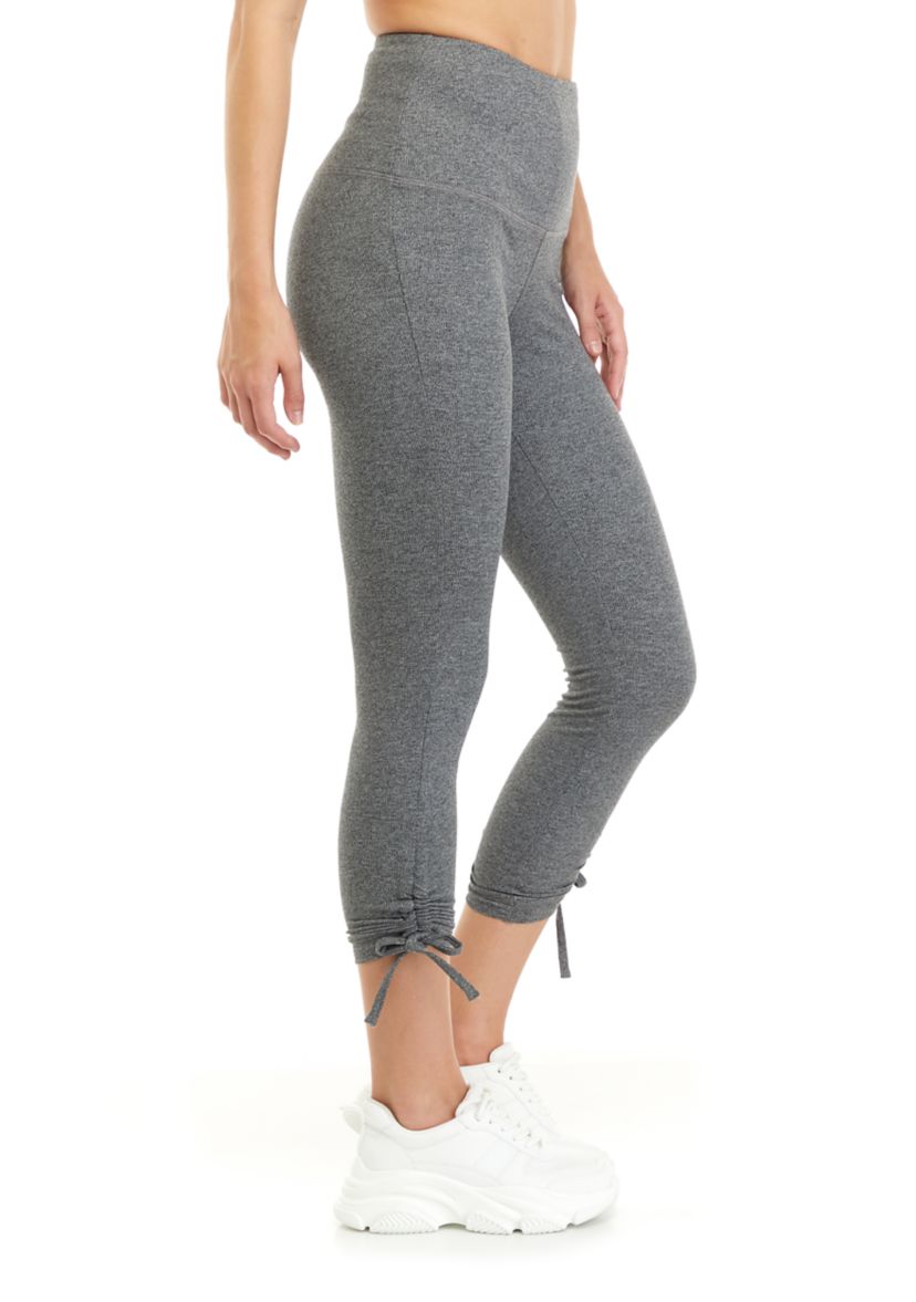 Solid Ruched Leggings