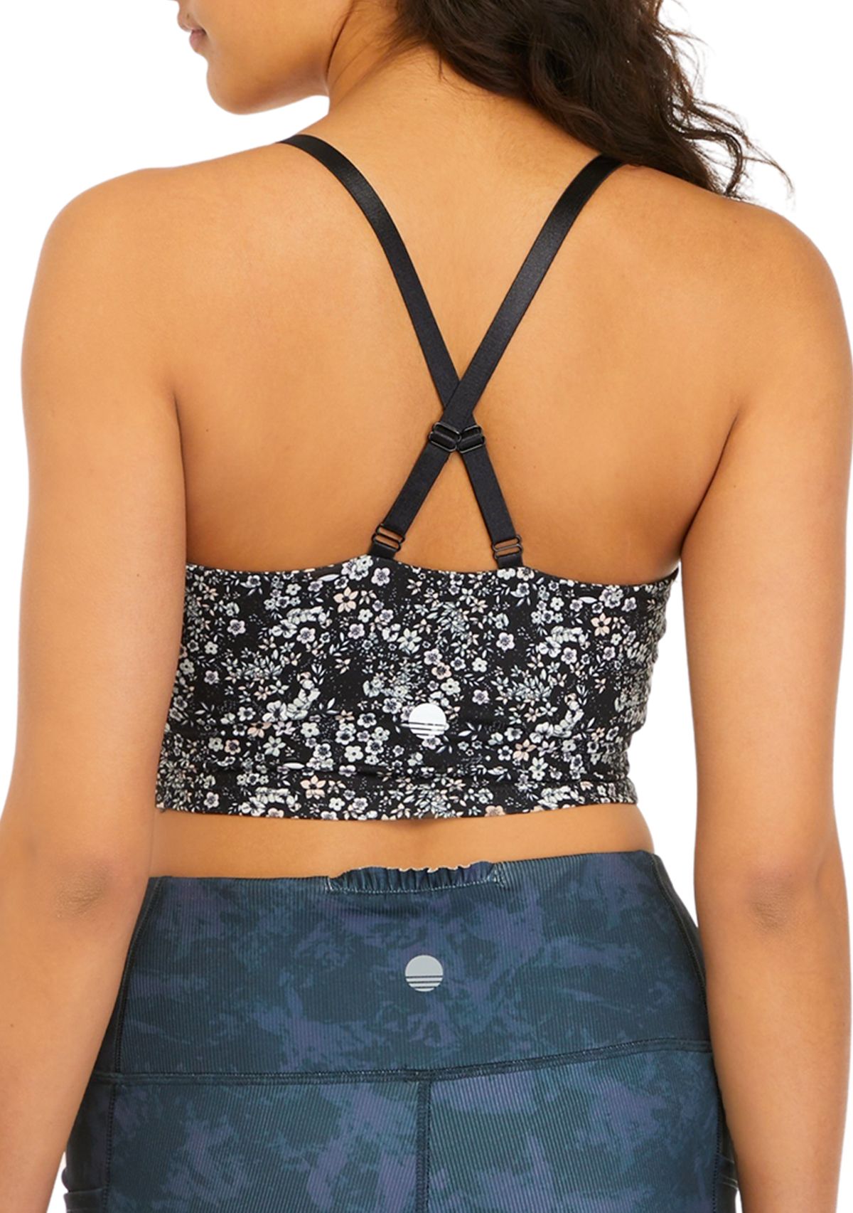 Ruched Front Longline Sports Bra 