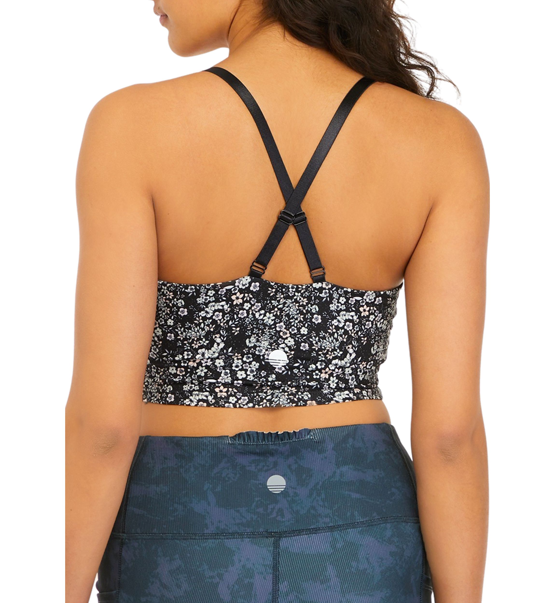Ruched Front Longline Sports Bra 