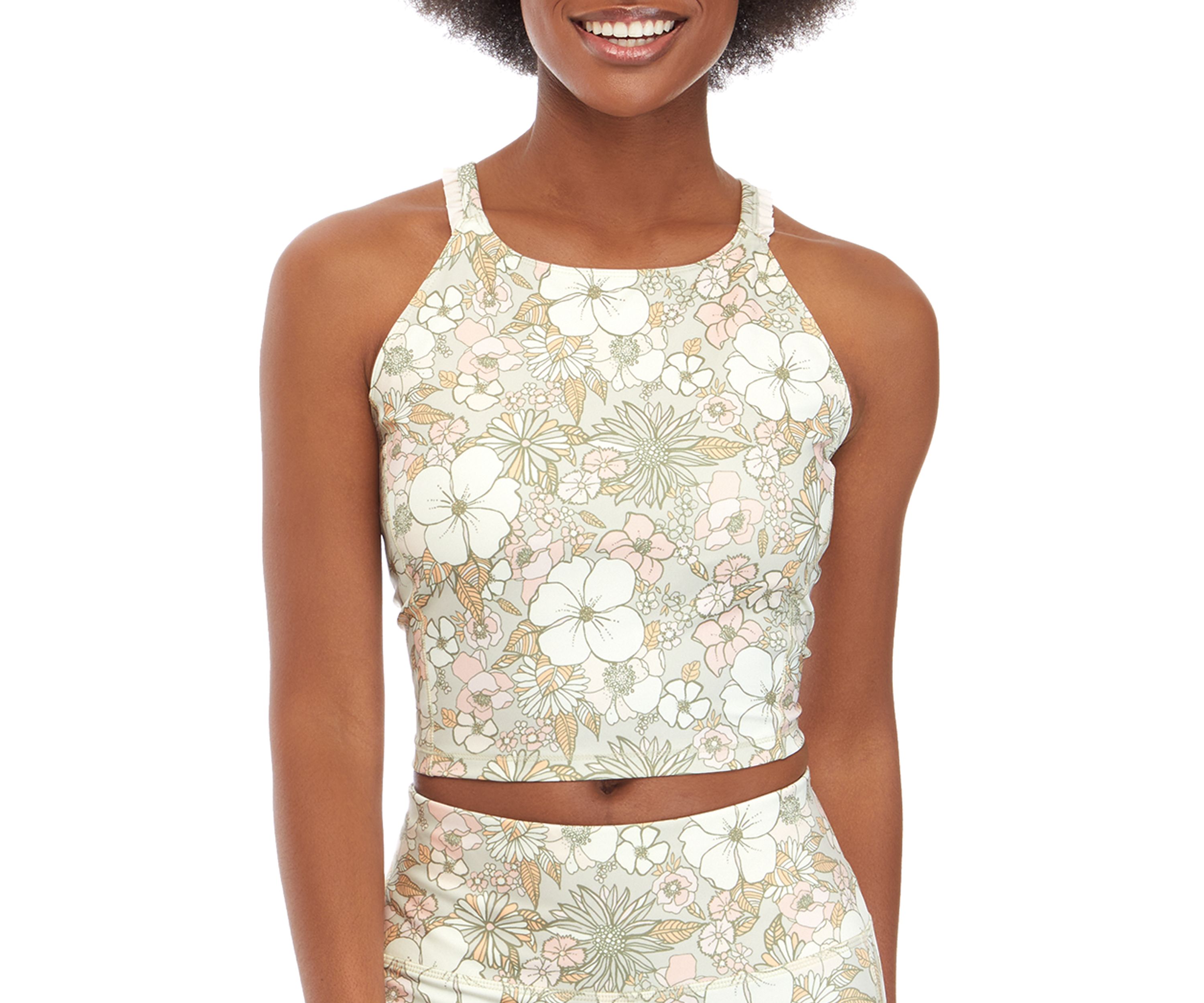 Ruffle Longline Sports Bra
