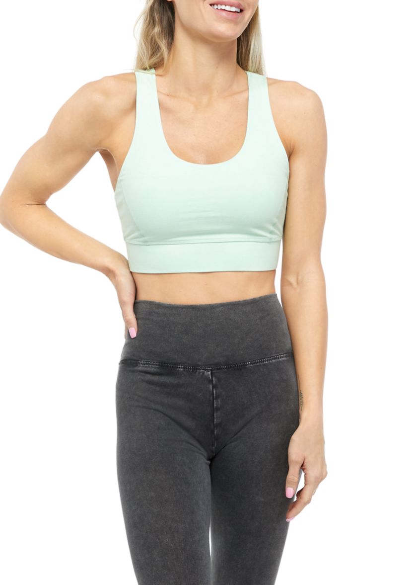 Strappy Back Longline Sports Bra 