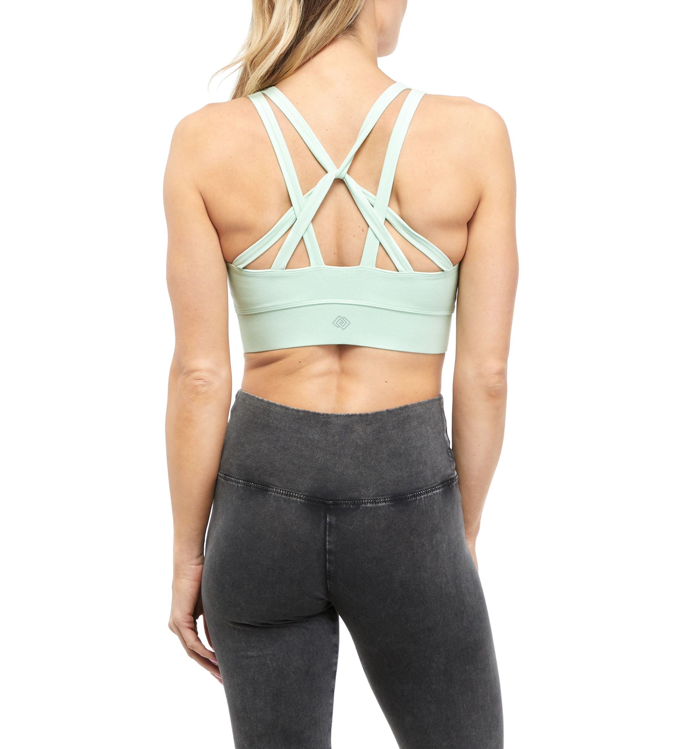 Strappy Back Longline Sports Bra 