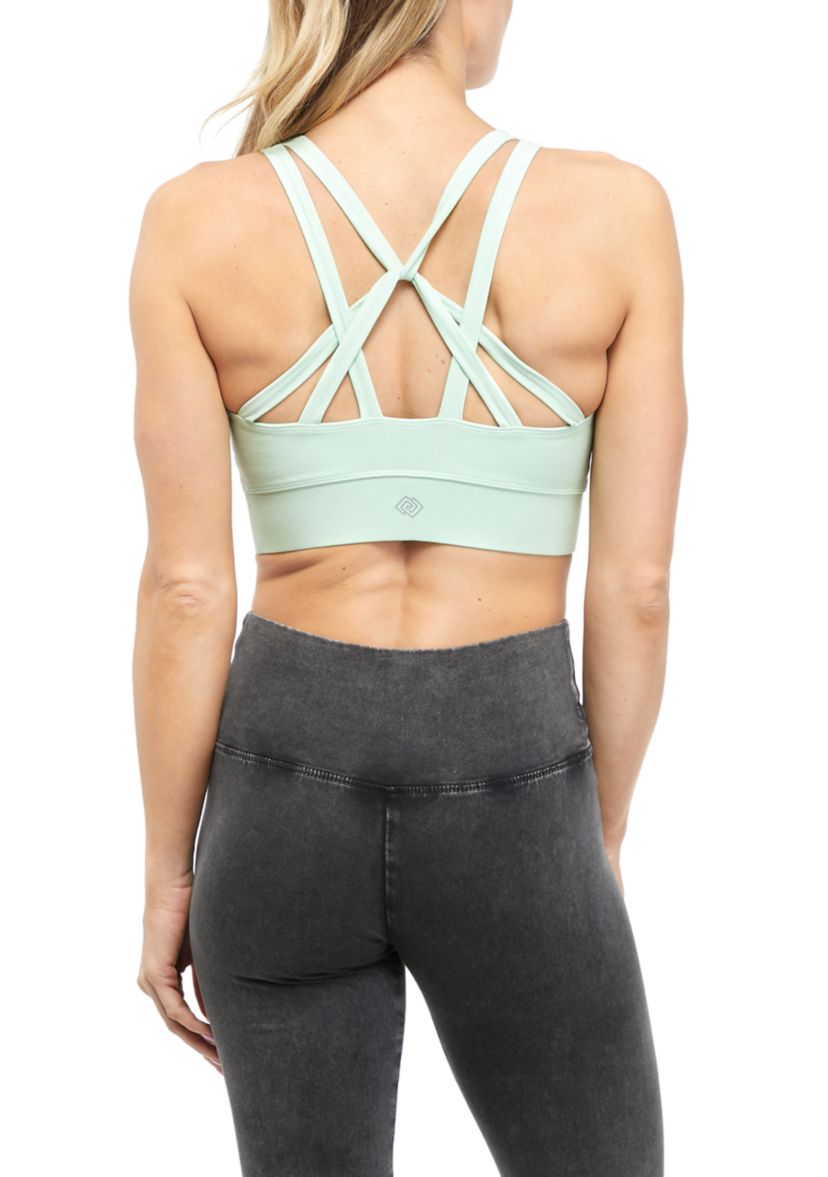Strappy Back Longline Sports Bra 